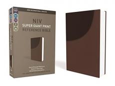 NIV Reference Bible Red Letter Edition [Super Giant Print, Brown] 