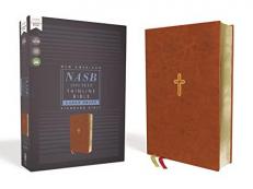 NASB Thinline Bible Red Letter Edition [Large Print, Brown] 