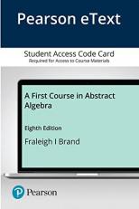A First Course in Abstract Algebra Access Card