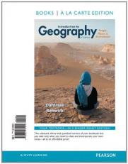 Introduction to Geography : People, Places and Environment, Books a la Carte Edition 6th