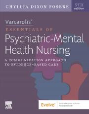 VarcarolisÃÂ¢Ã¢ÂÂ¬Ã¢ÂÂ¢ Essentials of Psychiatric Mental Health Nursing with Access 5th
