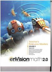 enVision Math 2.0 Teacher's Resource masters Grade 6 - Volume 2 Topics 5-8