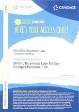 Business Law Today, Comprhensive - MindTap Access Access Card 12th