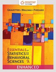 Bundle: Essentials of Statistics for the Behavioral Sciences, Loose-Leaf Version, 9th + MindTap Psychology, 1 Term (6 Months) Printed Access Card, Enhanced