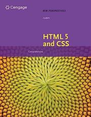 New Perspectives on HTML 5 and CSS: Comprehensive : Comprehensive