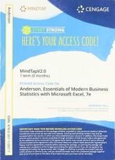 MindTapV2.0 for Anderson/Sweeney/Williams/Camm/Cochran's Essentials of Modern Business Statistics with Microsoft Excel, 1 term Printed Access Card