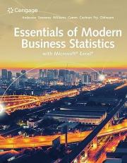Essentials of Modern Business Statistics with Microsoft Excel 8th