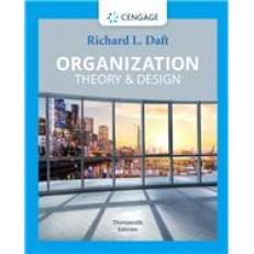 Organization Theory & Design 13th