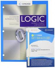 Bundle: a Concise Introduction to Logic, Loose-Leaf Version, 13th + MindTapV2. 0, 1 Term Printed Access Card