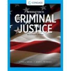 Introduction to Criminal Justice - MindTap 17th