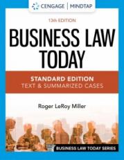 MindTap for Miller's Business Law Today, Standard: Text & Summarized Cases, 13th Edition [Instant Access], 1 term