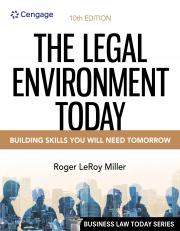 Legal Environment Today 10th