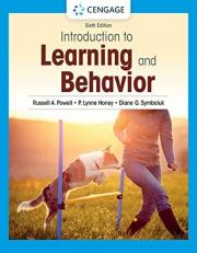 Introduction to Learning and Behavior 6th