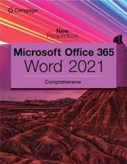 New Perspectives Collection, Microsoft 365 and Word 2021 Comprehensive 