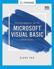 Programming with Microsoft Visual Basic 2019/2022 9th