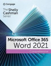 The Shelly Cashman Series Microsoft Office 365 and Word 2021 Comprehensive 
