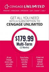 Cengage Unlimited, Multi-Term (12 Months) Printed Access Card