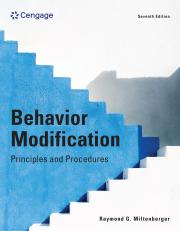 Behavior Modification: Principles and Procedures 7th