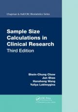 Sample Size Calculations in Clinical Research (Chapman & Hall/CRC Biostatistics) 3rd