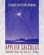Applied Calculus Student Solutions Manual 4th