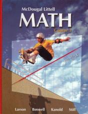 McDougal Littell Middle School Math : Course 1 2007