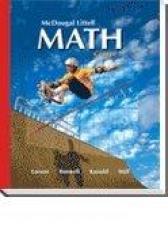 McDougal Littell Middle School Math Nevada : Student Edition Course 1 2008