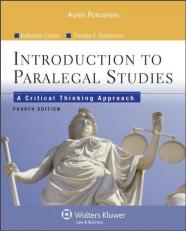 Introduction Paralegal Studies : Critical Thinking Approach 4th