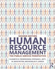Human Resource Management : The Public Service Perspective 2nd