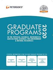 Graduate Programs in the Physical Sciences, Mathematics, Agricultural Sciences, the Environment and Natural Resources 2021 