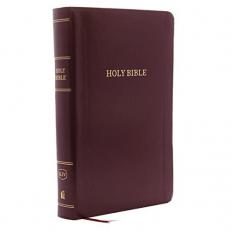 KJV Reference Bible Personal Size Red Letter Edition [Giant Print, Burgundy] 