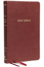 KJV Thinline Bible Standard Print, Indexed, Red Letter Edition [Burgundy] 