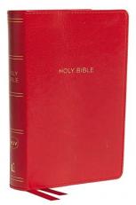 NKJV, Deluxe Reference Bible, Compact Large Print, Imitation Leather, Red, Red Letter Edition, Comfort Print 