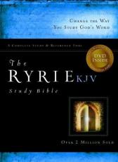 The Ryrie Kjv Study Bible Genuine Leather Black Red Letter Indexed 