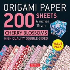 Origami Paper 200 Sheets Cherry Blossoms 6 (15 Cm) : Tuttle Origami Paper: High-Quality Double Sided Origami Sheets Printed with 12 Different Designs (Instructions for 6 Projects Included)