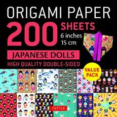 Origami Paper 200 Sheets Japanese Dolls 6 (15 Cm) : Tuttle Origami Paper: High-Quality Double Sided Origami Sheets Printed with 12 Different Designs (Instructions for 6 Projects Included)