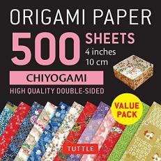 Origami Paper 500 Sheets Chiyogami Patterns 4 (10 Cm) : Tuttle Origami Paper: High-Quality Double-Sided Origami Sheets Printed with 12 Different Designs