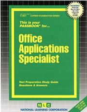 Office Applications Specialist 