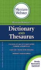 Merriam-Webster's Dictionary and Thesaurus 