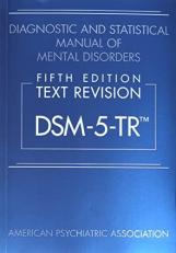 Diagnostic and Statistical Manual of Mental Disorders DSM-5-TR