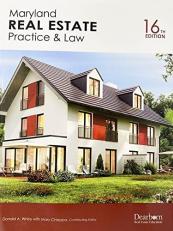 Maryland Real Estate: Practice and Law 16th