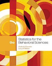 Cengage Advantage Books: Statistics for the Behavioral Sciences 9th