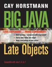 Big Java : Late Objects 