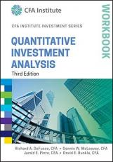 Quantitative Investment Analysis Workbook 3rd