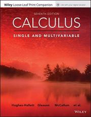 Calculus: Single and Multivariable 7th