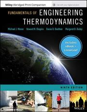 Fundamentals of Engineering Thermodynamics, 9th Edition EPUB Reg Card Loose-Leaf Print Companion Set with Access