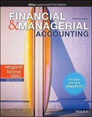 Financial and Managerial Accounting, 3e WileyPLUS NextGen Card with Loose-Leaf Print Companion Set