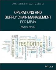Operations and Supply Chain Management for MBAs 7th