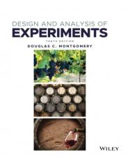 Design and Analysis of Experiments 10th