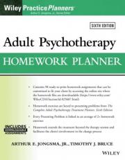 Adult Psychotherapy Homework Planner 6th