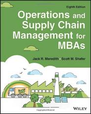 Operations and Supply Chain Management for MBAs 8th